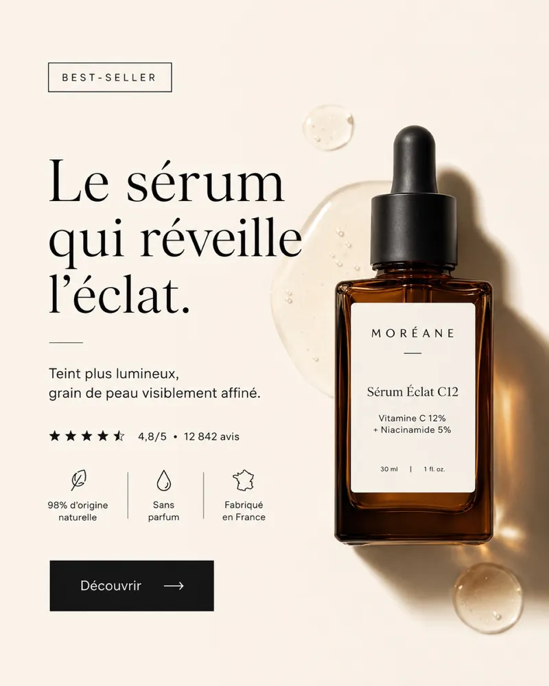 Static serum ad example
