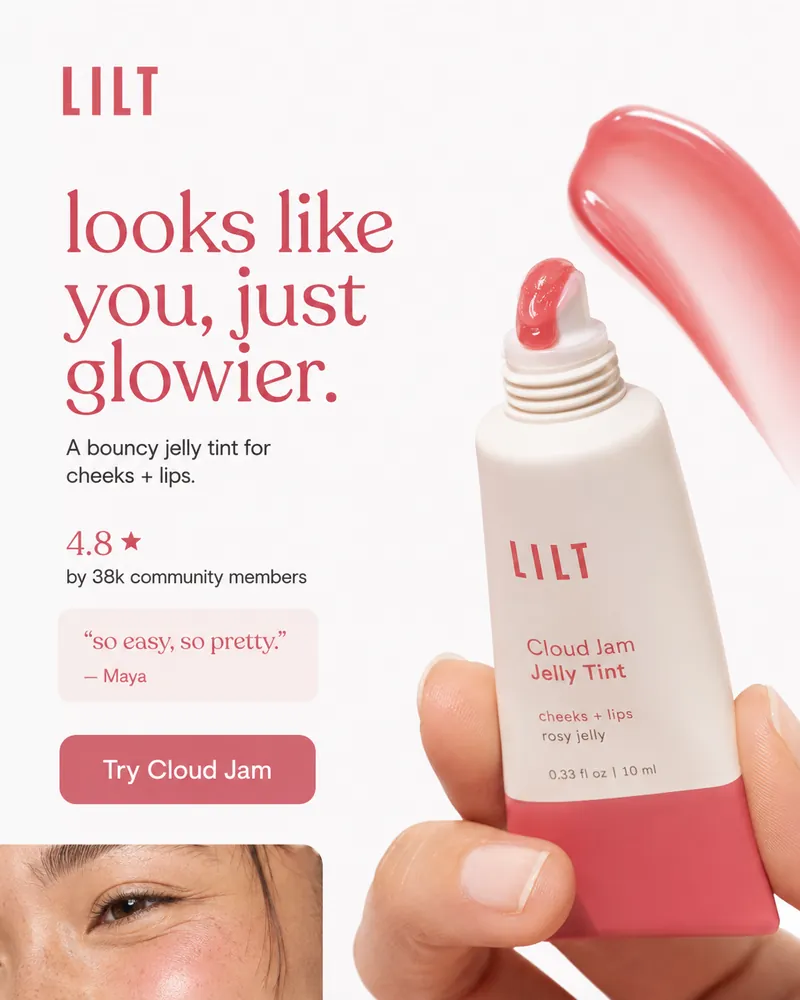 Portrait paid social ad example