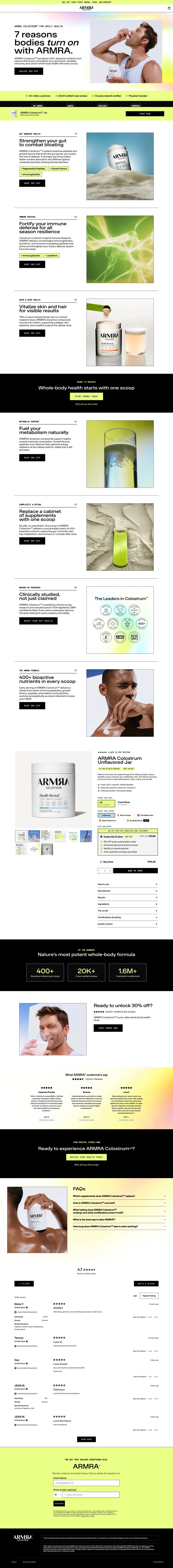 Full-page capture of colostrum powder men